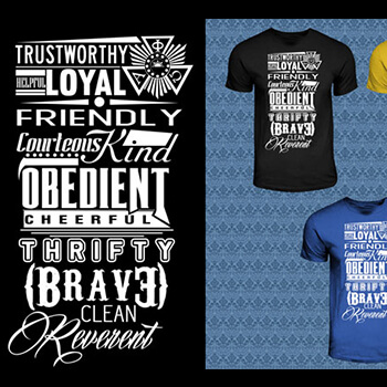 Typography Shirt Layout Design