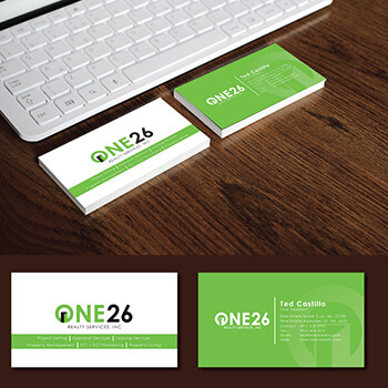 One 26 Realty Services, Inc. Business Card Design