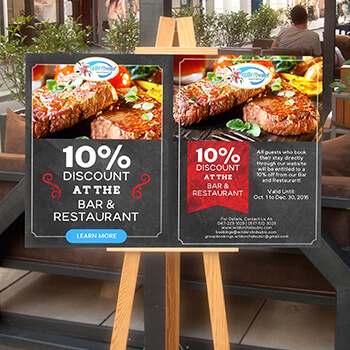 Wild Orchid 10% Discount on Restaurant Ad Design