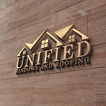 Unified Windows & Roofing Logo Design